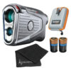 Bushnell PRO XE/X3 Advanced Laser Golf Rangefinder with Included Carrying Case, Carabiner, Lens Cloth, and Selected Wearable4U Bundle